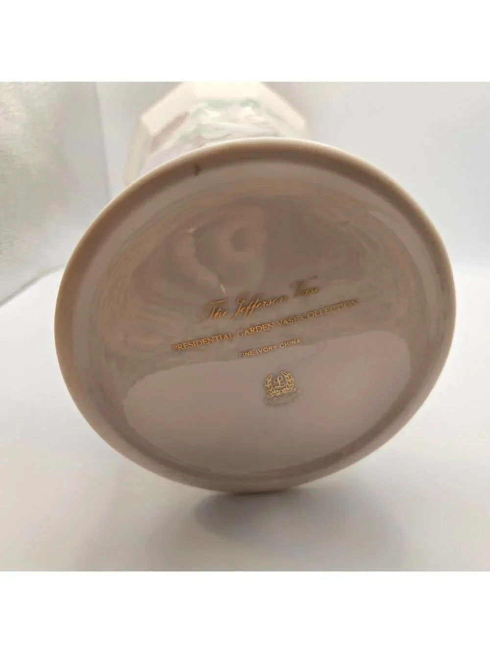 The Jefferson Vase By Lenox Presidential Garden Collection Bird & Wisteria Art,